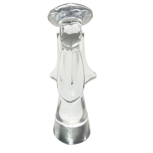 Vintage Genuine Lead Crystal Christmas Angel Figurine Paperweight Decor 8” - Picture 6 of 9